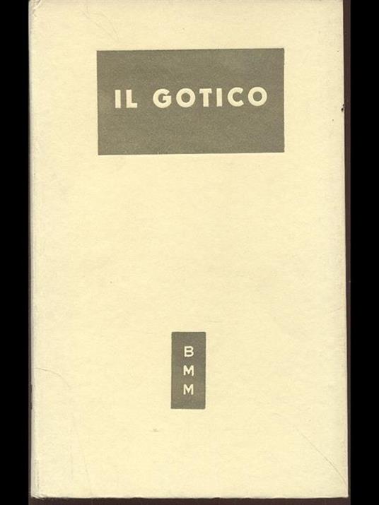 Il gotico - Virgilio Gilardoni - copertina