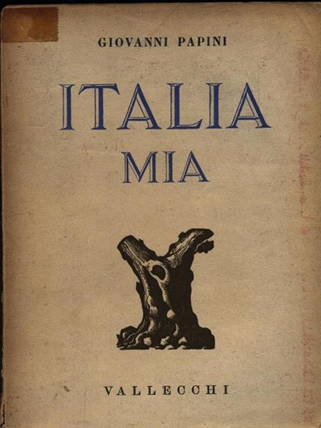 Italia mia - Giovanni Papini - copertina