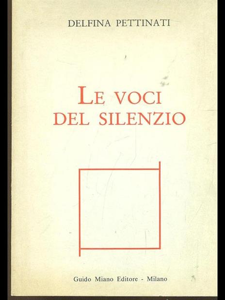 Le voci del silenzio - copertina