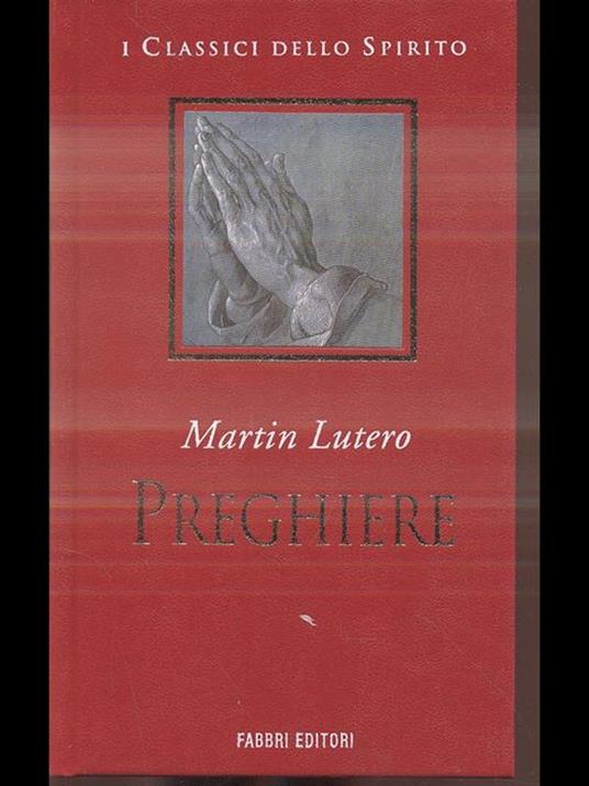 Preghiere - Martin Lutero - copertina