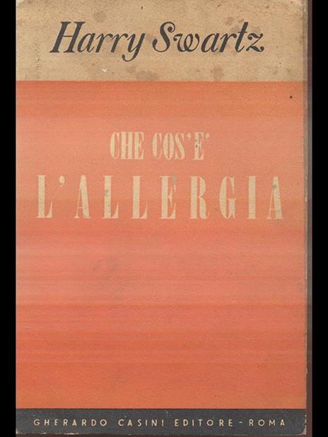 Che cos'è l'allergia - Harry Swartz - copertina