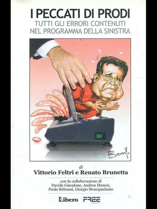 I peccati di Prodi - Vittorio Feltri - copertina
