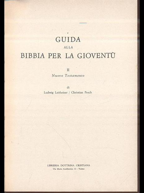 Guida alla Bibbia per la gioventù 2 - Leitheiser,Pesch - copertina