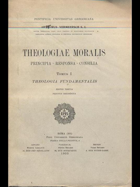 Theologiae Moralis 1 - Arthur Vermeersch - 3