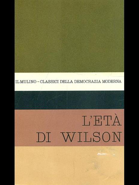 L' età di Wilson - copertina