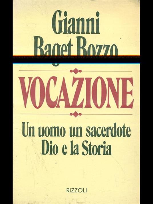 Vocazione - Gianni Baget Bozzo - copertina