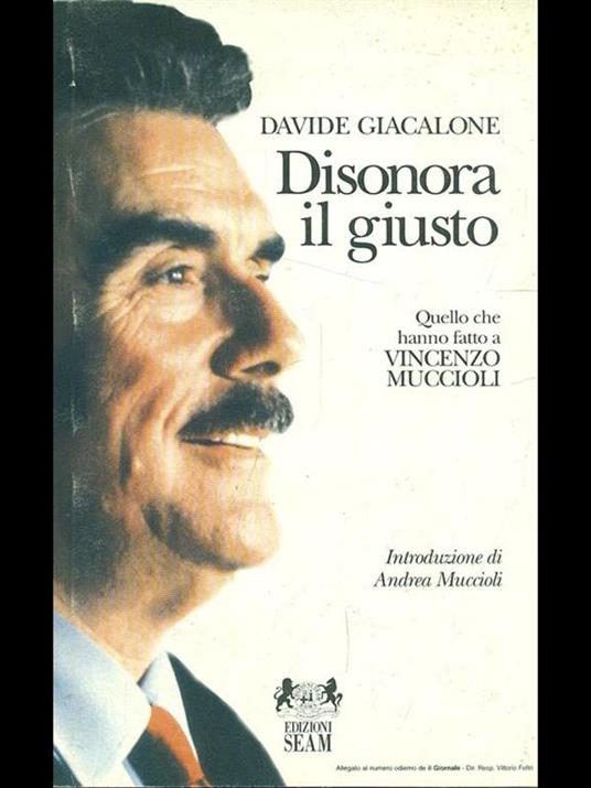 Disonora il giusto - Davide Giacalone - copertina