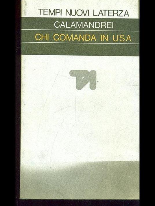 Chi comanda in USA - Mauro Calamandrei - copertina