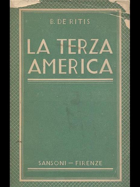 La terza America - Beniamino De Ritis - copertina