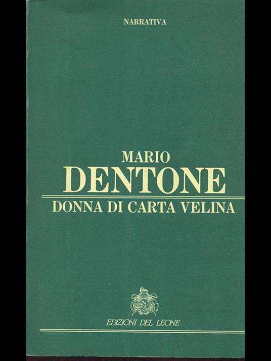 Donna di carta velina - Mario Dentone - copertina