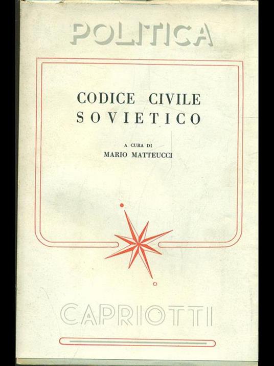 codice civile sovietico - Mario Matteucci - 2