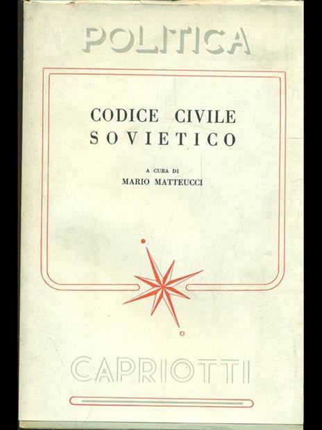 codice civile sovietico - Mario Matteucci - 3