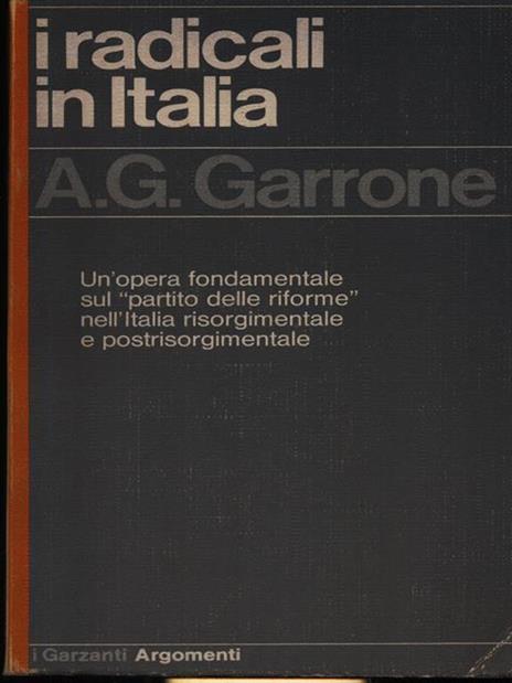 I radicali in Italia - Alessandro Galante Garrone - copertina