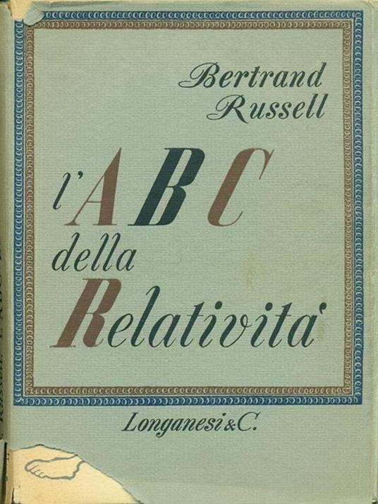 L' ABC della relatività - Bertrand Russell - copertina