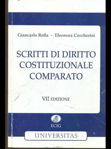 Scritti di un diritto costituzionale comparato - 2