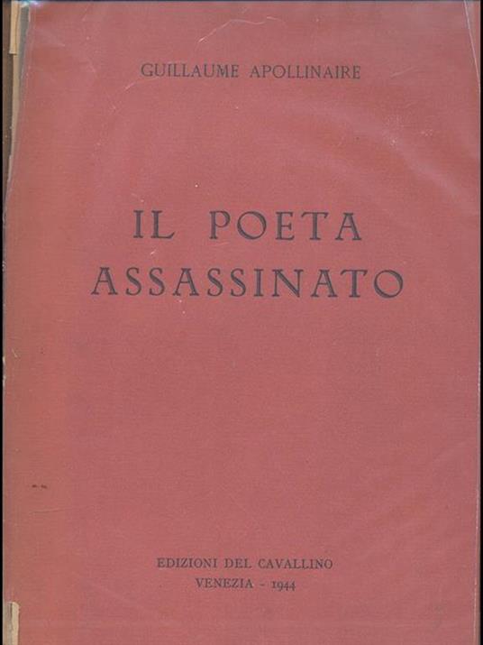 Il poeta assassinato - Guillaume Apollinaire - copertina