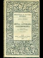 La critica letteraria contemporanea