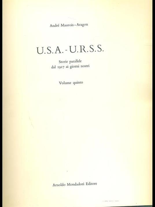 U.S.A.-U.R.S.S. Vol. 5 - Louis Aragon,André Maurois - 2
