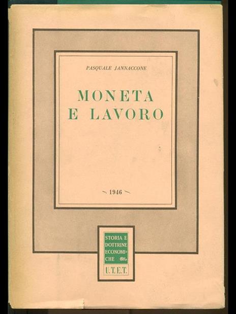 Moneta e lavoro - Pasquale Jannaccone - 6