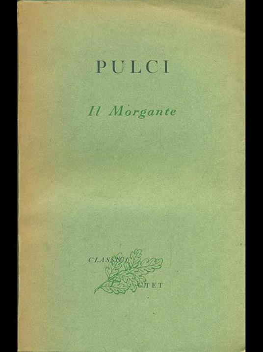 Il Morgante - Luigi Pulci - copertina