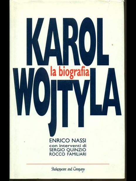 Karol Wojtyla la biografia - Enrico Nassi - copertina