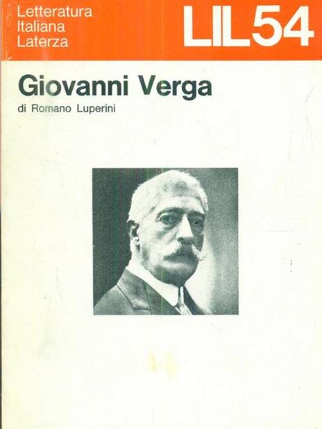 Giovanni Verga - Romano Luperini - copertina