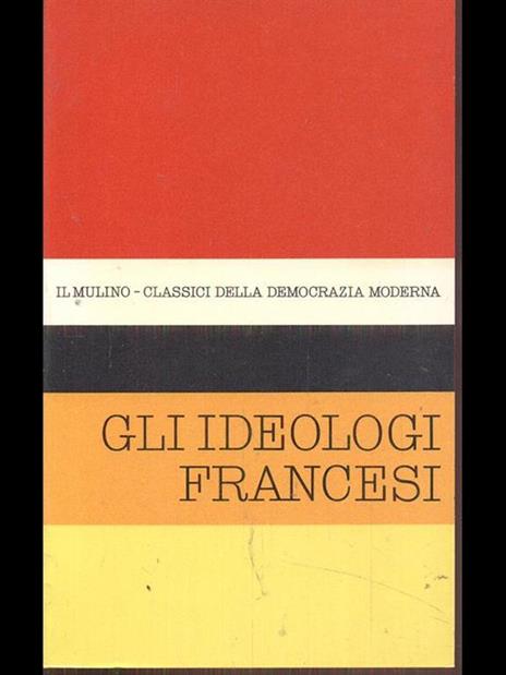 Gli ideologi francesi - Vittorio De Caprariis - copertina