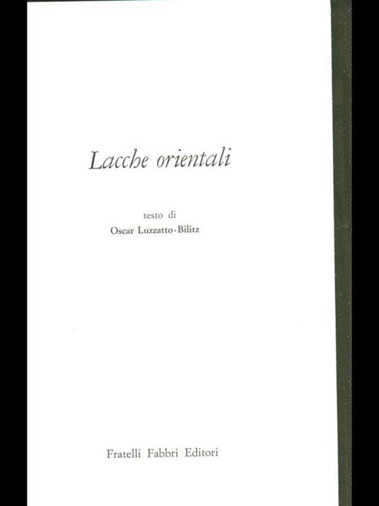 Lacche orientali - Oscar Luzzatto Bilitz - 6