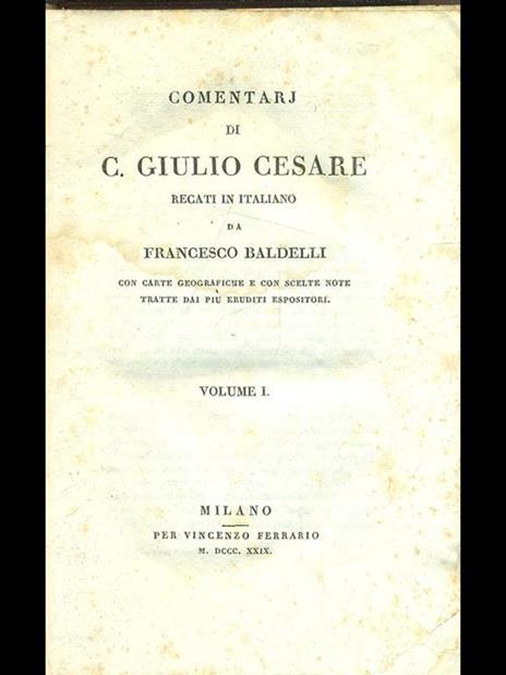 Comentarj di C. Giulio Cesare - 2