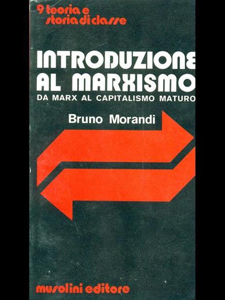 Introduzione al marxismo - Bruno Morandi - copertina