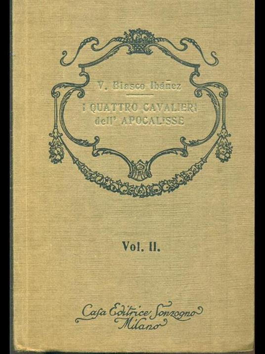 I quattro cavalieri dell'Apocalisse - Vicente Blasco Ibáñez - copertina