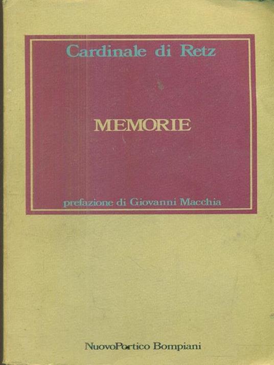 Memorie - Cardinale di Retz - 2