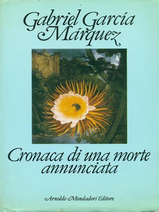 Cronaca di una morte annunciata - Gabriel García Márquez - copertina