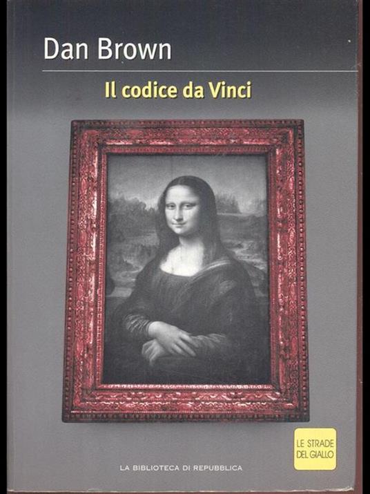 Il codice Da Vinci - Dan Brown - copertina