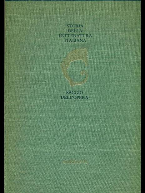 Storia della letteratura italiana. Saggio dell'opera - Emilio Cecchi,Natalino Sapegno - 2