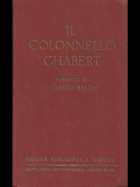 Il colonnello Chabert - Honoré de Balzac - copertina