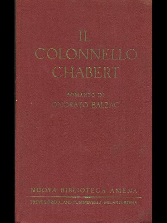 Il colonnello Chabert - Honoré de Balzac - copertina