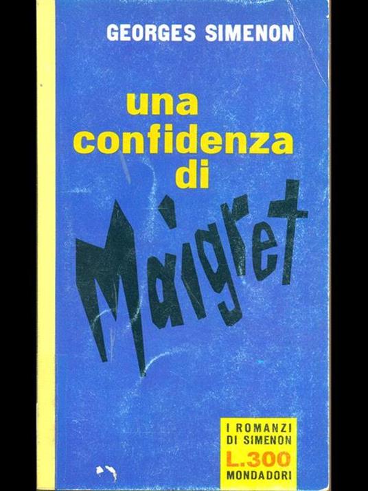 Una confidenza di Maigret - Georges Simenon - copertina