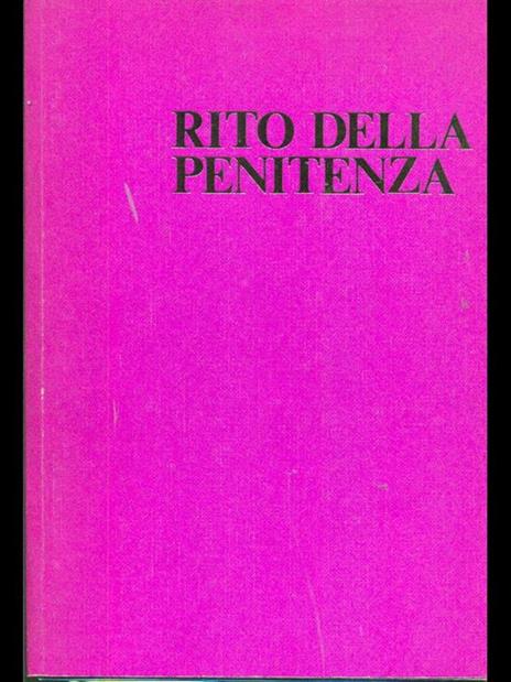 Rito della penitenza - copertina