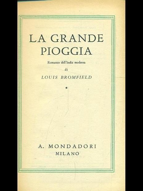 La grande pioggia - Louis Bromfield - 4