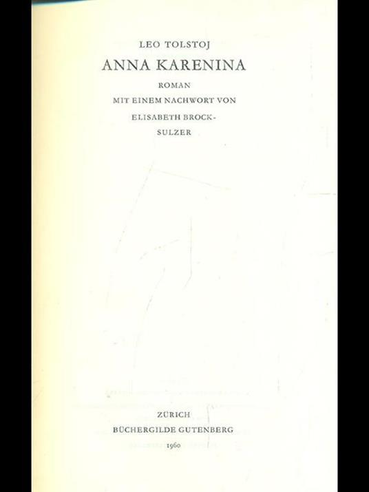 Anna Karenina - Lev Tolstoj - copertina