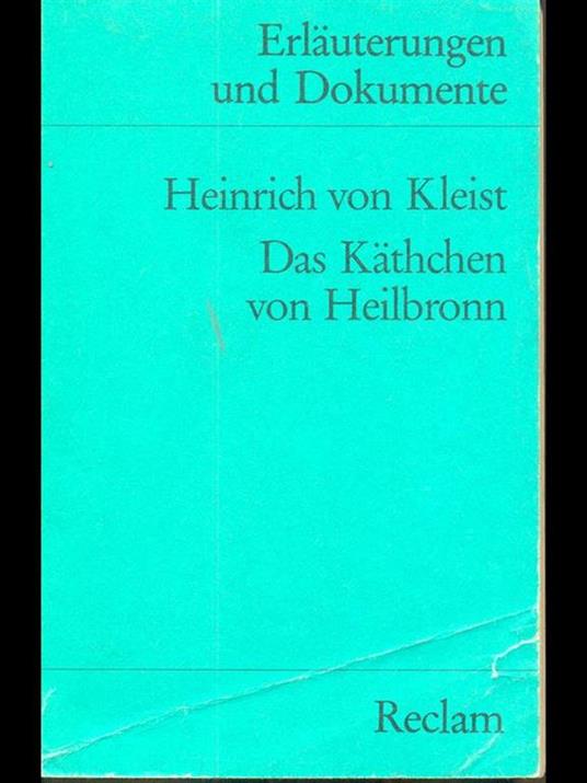 Das Kathchen von Heilbronn - Heinrich von Kleist - copertina