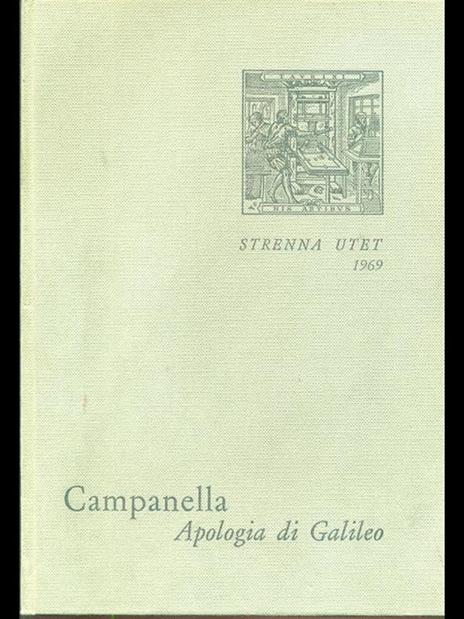 Apologia di Galileo - Tommaso Campanella - copertina