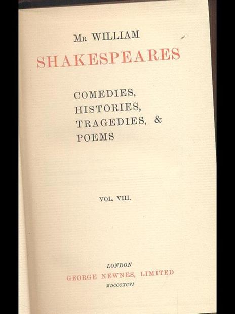 Shakespeares Vol. VIII - William Shakespeare - 3