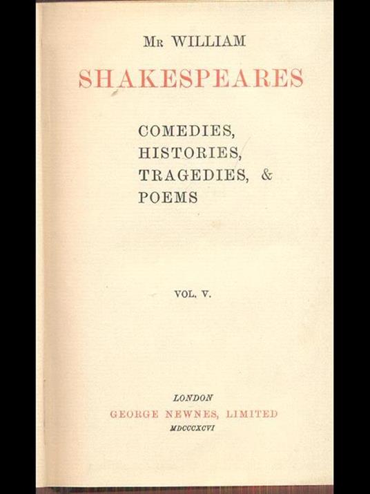 Shakespeares Vol. V - William Shakespeare - 9