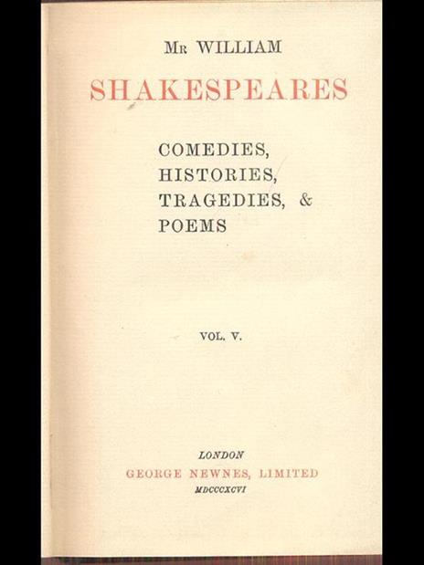 Shakespeares Vol. V - William Shakespeare - 5