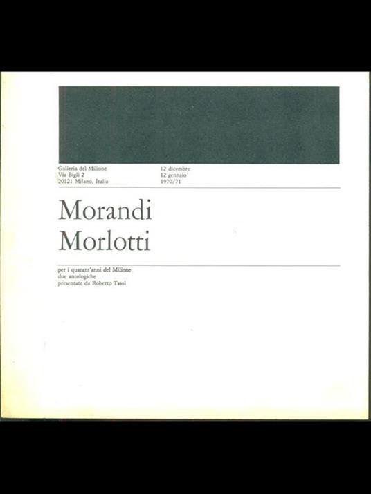 Morandi Morlotti - copertina