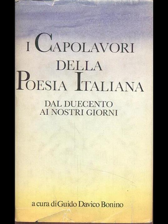 I capolavori della poesia italiana - Guido Davico Bonino - 5
