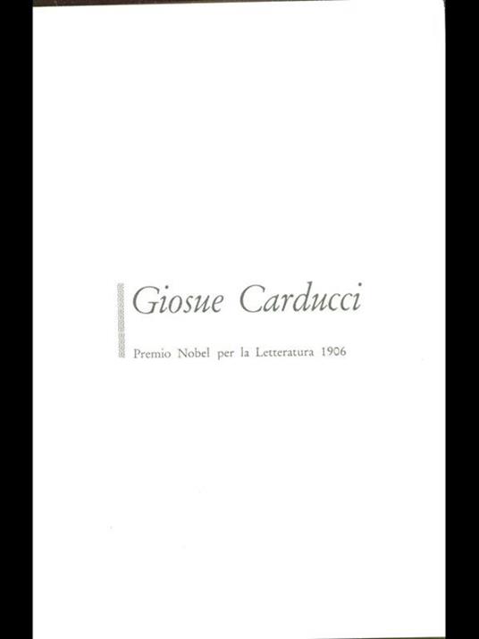 Poesie e prose - Giosuè Carducci - copertina