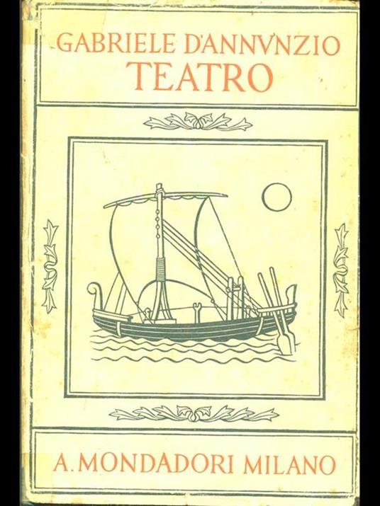 Teatro I - Gabriele D'Annunzio - copertina